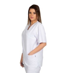 Casaca unisex microfibra Garys Nerea blanco