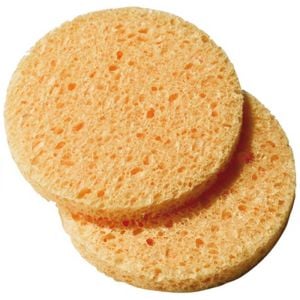 Esponjas de celulosa redondas para limpieza del rostro